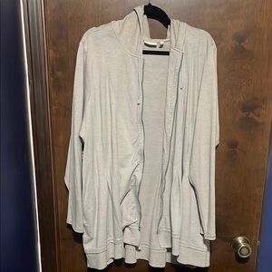 Cozy Gray Hooded Cardigan